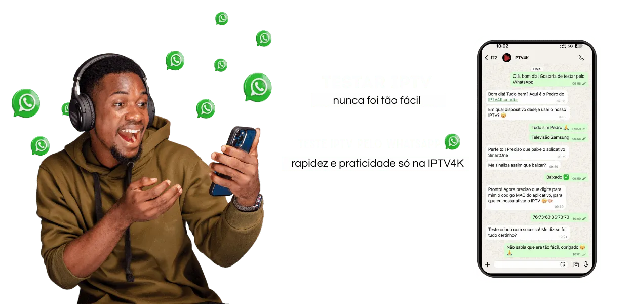 Teste iptv pelo Whatsapp